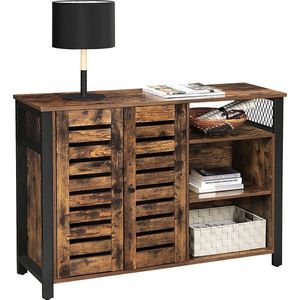 Rootz Opbergkast - Dressoir - Kast - Industrieel - Hout - Bruin - 114 x 35 x 75 cm