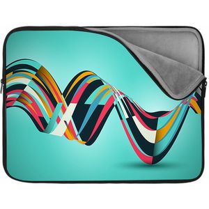 Laptophoes 17 inch | Abstract #7 | Zachte binnenkant | Luxe Laptophoes | Kwaliteit Laptophoes met foto