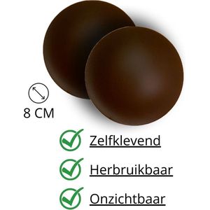 Nipple Covers - Donkere Huidskleur - Zelfklevend - Herbruikbaar - Siliconen - Cup A t/m D