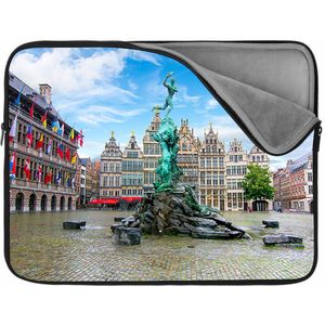 Laptophoes 10 inch | Antwerpen | Zachte binnenkant | Luxe Laptophoes | Kwaliteit Laptophoes met foto
