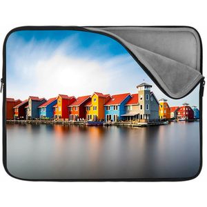 Laptophoes 10 inch | Groningen | Zachte binnenkant | Luxe Laptophoes | Kwaliteit Laptophoes met foto