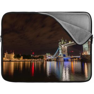 Laptophoes 17 inch | Engeland | Zachte binnenkant | Luxe Laptophoes | Kwaliteit Laptophoes met foto