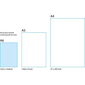 Blanco Ansichtkaarten Voorbedrukt - 65stk. - 350g/m2