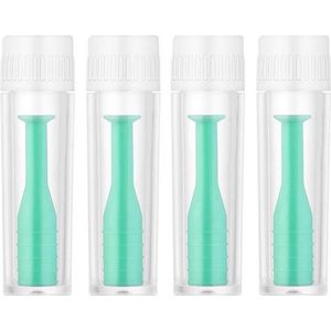 4 Stuks zuignapjes voor harde lenzen met doosjes | Lens Sucker | Contactlens zuignap - Lichtblauw