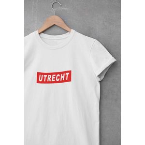 Shirt - Utrecht - Wurban Wear | Grappig shirt | Leuk cadeau| Unisex tshirt | FC Utrecht | Domtoren | Wit & Zwart