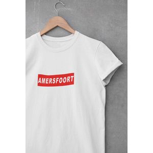 Shirt - Amersfoort - Wurban Wear | Grappig shirt | Leuk cadeau | Unisex tshirt | AFC Quick | VV Hoogland | Wit & Zwart