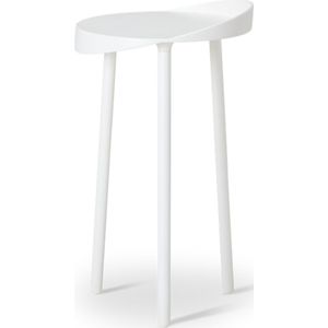 ijcoon design salontafel - Kelp Side ronde bijzettafel 60cm hoog - Nederlandse designers - wit