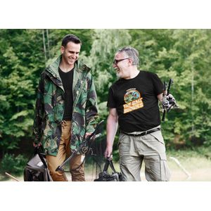 Shirt - The bait buddies - Wurban Wear | Grappig shirt | Vissen | Unisex tshirt | Vishengel | Opbergbox | Zonnebril | Aas| Roofvis | Wit & Zwart