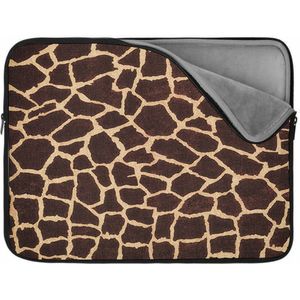 Laptophoes 17 inch | Girafhuid | Zachte binnenkant | Luxe Laptophoes | Kwaliteit Laptophoes met foto