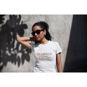 Shirt - Scorpio intuitive and spiritual - Wurban Wear | Grappig shirt | Sterrenbeeld | Unisex tshirt | Astrologie | Zodiac signs | Horoscoop | yoga | Wit