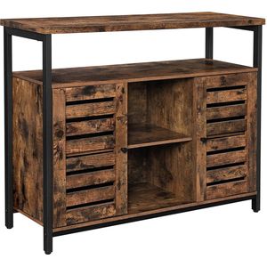 Vasagle - Dressoir - Bruin - 100x35x80 cm