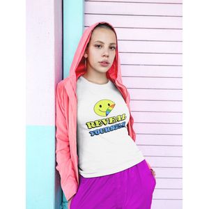 Shirt - Reveal yourself - Wurban Wear | Grappig shirt | Pride | Unisex tshirt | Pride vlag | Regenboog vlag | LGBTQ | Make up | Gay | Liefde | Wit