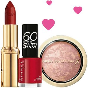 Red Beauty - Valentijn Pakket - Make-up - Arganolie - Multi-tinten