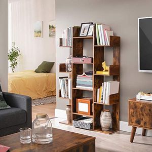 Boekenkast - Boomvorm - Bruin - 13 Planken - Spaanplaat