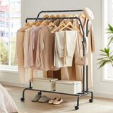 Kledingrek - Astrid - Zwart - 103,5 x 52,5 x 155 cm