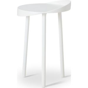 ijcoon design salontafel - Kelp Side ronde bijzettafel 50cm hoog - Nederlandse designers - wit