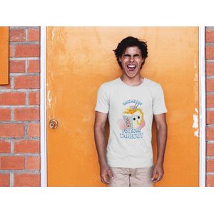 Shirt - Take me out for some takeout - Wurban Wear | Grappig shirt | Dieet | Unisex tshirt | Fast food | Airfryer | Sport | Verwenpakket | Wit & Zwart