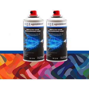 Spuitbus Motorlak BMW Kleurcode 951 - FELSROT-MET. - 150ml + Spuitbus BLANKE LAK - 150ml