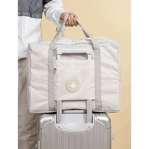 Reistas - Handbagage Tas - Opvouwbaar - Beige - Off White - Travelbag