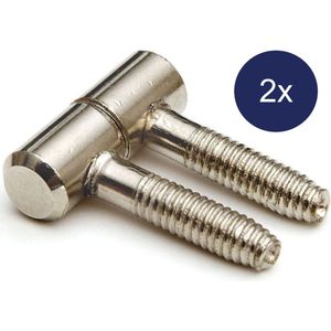 Meubel - Inboorpaumelle - Mini - Vernikkeld - 29x11 - 2 Stuks