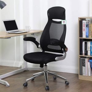 Xavi - Bureaustoel - Zwart - Polyester - Staal