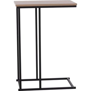 Velsen - Bijzettafel/banktafel - 1x - zwart/bruin - 40 x 24 x 60 cm