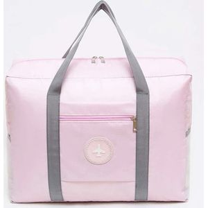 Reistas - Handbagage Tas - Opvouwbaar - Roze - Travelbag