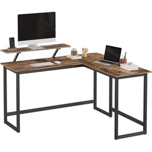 Vasagle - Bureau - 140 cm - Bruin