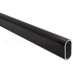 Kastroede 30x14mm 3000mm - Aluminium mat zwart - 2,15mm dik