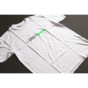 Shirt - Onlygames - Wurban Wear | Grappig shirt | Gaming | Unisex tshirt | Wit & Zwart