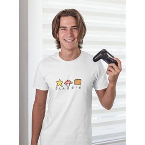 Shirt - Classic games - Wurban Wear | Grappig shirt | Gaming | Unisex tshirt | Wit
