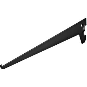 Plankdrager Zwart Voor Enkele Wandrail 100mm