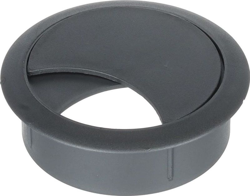 Kabeldoorvoer - Zilver - Boordiameter: ø60mm - Diepte: 20mm - Diameter: ø69mm - Rond