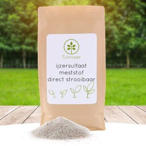 Ijzersulfaat Meststof - Anti-Mos - direct strooibaar - 3kg - 50m² - Bevordert de diepgroene kleur van het gazon en dood het mos - Mos bestrijding gazon - Direct en gemakkelijk te strooien - Gazonmest - hersluitbare verpakking