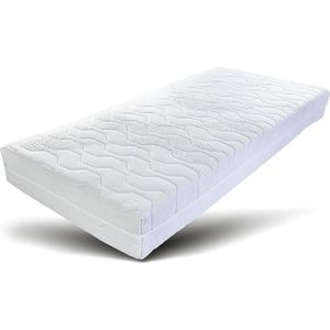 Bonell matras - 90x200cm - Matras - 18cm dik - Binnenvering - Eenpersoons - Hotel kwaliteit - Wit