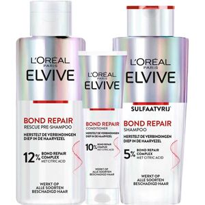 L'Oréal Elvive Bond Repair - Shampoo - Pakket - Bevat Pre-Shampoo en Conditioner