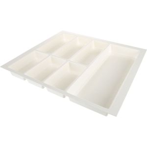 Bestekbak Classic - Lade Organizer - Korrelstructuur wit - Voor kastbreedte 900mm