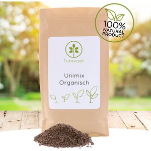 Unimix Organisch - Een echte alleskunner - 2,5kg - 50m² - 100% organische meststof voor de hele tuin - Gazonmest - Tuinmest - Moestuin - hersluitbare verpakking