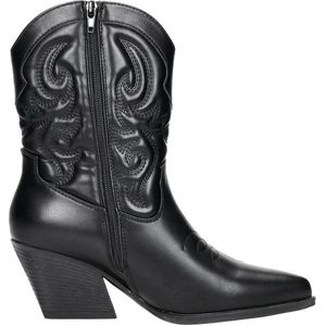 Sub55 - Western Boots - Enkellaarsjes - Zwart - Hak