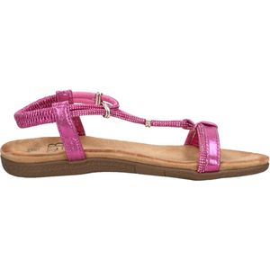 SUB55 Comfortabel Sandalen Plat - fuchsia - Maat 42