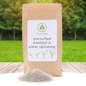 Ijzersulfaat Meststof - Anti-Mos - in water oplosbaar - 5kg - 200m² - Bevordert de diepgroene kleur van het gazon en dood het mos - in water oplosbaar om te gieten of te spuiten - Gazonmest - Mos bestrijding - hersluitbare verpakking