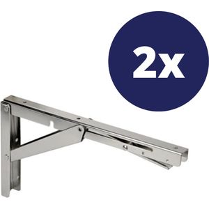 Plankdrager - Wit - Voor Dubbele Wandrail - 270 mm