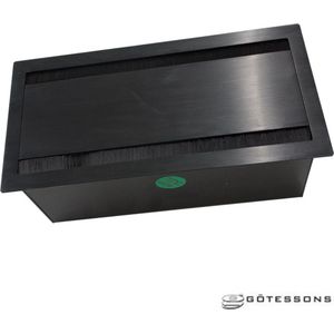 Inbouw stekkerdoos Götessons Bi_box SMALL LEEG kleur Zwart