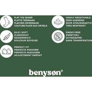 Benyson - Pelicaan - Huissokken - Blauw - Organisch Katoen - 1 Paar