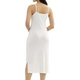 Gaubert - Bamboe Onderjurk - Beige - Extra Lang - Lange Onderjurk met Smalle Bandjes