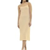 Gaubert - Bamboe Onderjurk - Beige - Extra Lang - Lange Onderjurk met Smalle Bandjes