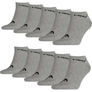 Head - Sneaker Sokken - Grijs - 10 Paar - Enkel Sokken - Multipack