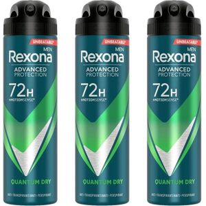 Rexona Men - Deodorant - Spray - Quantum Dry - 150ml x 3