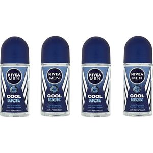 NIVEA Deo Roller - Cool Kick - 4 x 50 ml