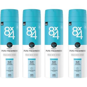 8 x 4 Deo Spray No 19 - Pure Freshness - 4 x 150 ml